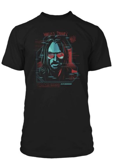 JINX CYBERPUNK 2077 DIGITAL GHOST PREMIUM TEE ČRNA M