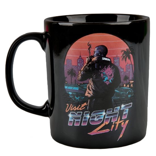 JINX Cyberpunk 2077 night city sunset skodelica