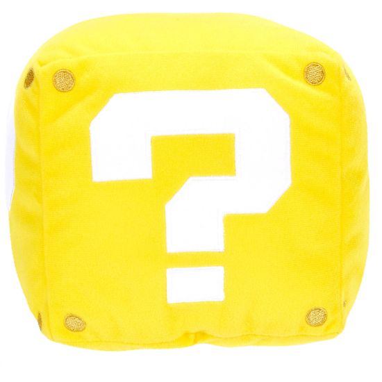 NINTENDO SUPER MARIO PLUSH QUESTION BLOCK WITH SOUND EFFECT 15 CM PLIŠ