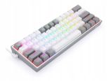 REDRAGON FIZZ RAINBOW K617 RGB MEHANSKA TIPKOVNICA BELA/SIVA - RDEČA STIKALA