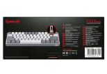 REDRAGON FIZZ RAINBOW K617 RGB MEHANSKA TIPKOVNICA BELA/SIVA - RDEČA STIKALA