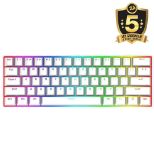 REDRAGON DRAGONBORN K630 RGB MEHANSKA TIPKOVNICA BELA, RDEČA STIKALA