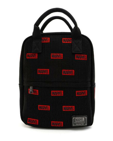 LOUNGEFLY LF MARVEL LOGO AOP CANVAS MINI NAHRBTNIK