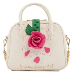 LOUNGEFLY DISNEY BEAUTY AND THE BEAST ROSE CROSSBODY TORBA