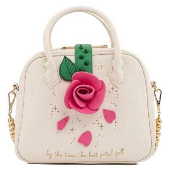 LOUNGEFLY DISNEY BEAUTY AND THE BEAST ROSE CROSSBODY TORBA