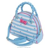 LOUNGEFLY SANRIO TUXEDO SAM STRIPED CROSS BODY TORBA