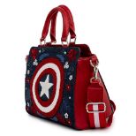 LOUNGEFLY MARVEL CAPTAIN AMERICA 80TH ANNIVERSARY FLORAL SHEILD TORBA