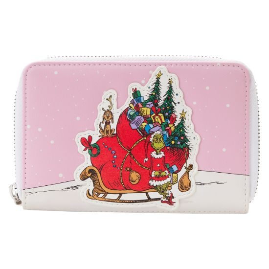 LOUNGEFLY DR. SEUSS THE GRINCH LOVES THE HOLIDAYS ZIP AROUND DENARNICA