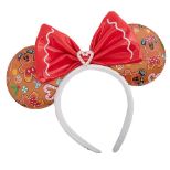 LOUNGEFLY DISNEY GINGER BREAD AOP MINI NAHRBTNIK IN TRAK ZA LASE