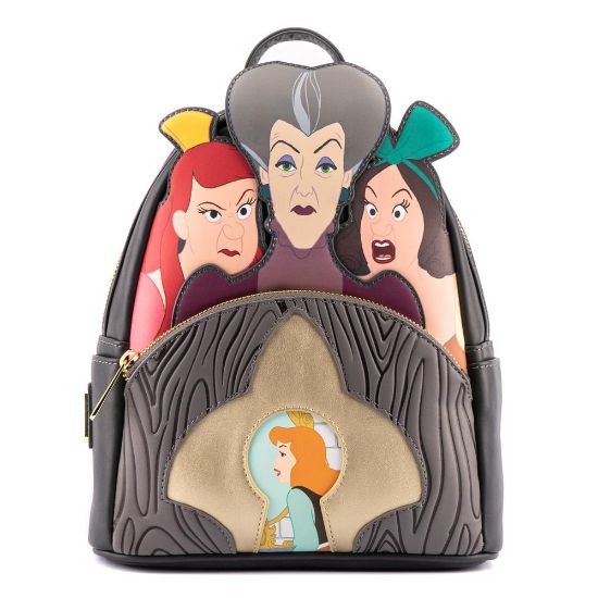 LOUNGEFLY DISNEY VILLAINS SCENE EVIL STEPMOTHER AND STEP SISTERS MINI NAHRBTNIK