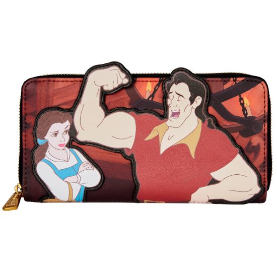 LOUNGEFLY DISNEY VILLAINS SCENE GASTON ZIP AROUND DENARNICA