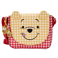 LOUNGEFLY DISNEY WINNIE THE POOH GINGHAM CROSSBODY TORBA