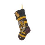 NEMESIS NOW HARRY POTTER HUFFLEPUFF STOCKING VISEČI OKRASEK