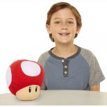 NINTENDO SUPER MARIO PLUSH RED MUSHROOM WITH SOUND EFFECT 15 CM PLIŠ