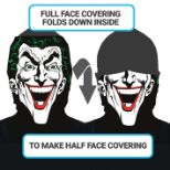 Pyramid JOKER (MOUTH) TUBULAR FACE COVERING maska