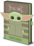 Pyramid STAR WARS: THE MANDALORIAN (I'M ALL EARS GREEN) NOVELTY NOTEBOOK beležka