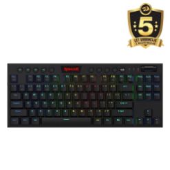 REDRAGON HORUS TKL K621W RGB MEHANSKA ŽIČNA/BREZŽIČNA TIPKOVNICA, RDEČA STIKALA