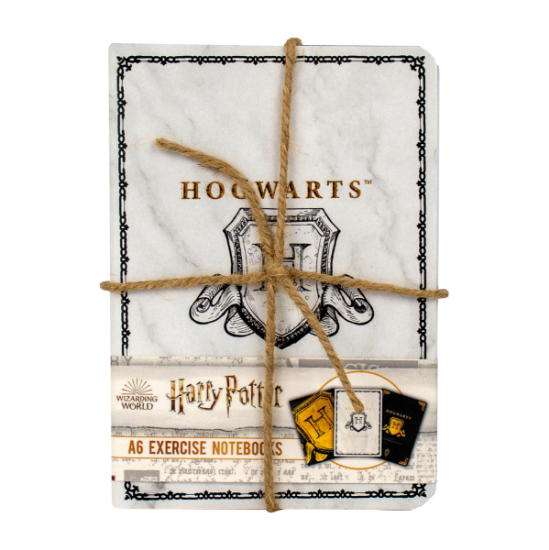 BLUE SKY HARRY POTTER A6 NOTEBOOKS 3PK - HOGWARTS SHIELD BELEŽNICE set 3