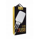 LDNIO 3 X USB POTOVALNI ADAPTER 5V/3.4A/17W A3304