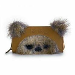 LOUNGEFLY STAR WARS EWOK 3D EARS ZIP AROUND WALLET