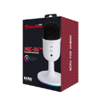 MARVO MIC-06 WH ŽIČNI MIKROFON RGB BELE BARVE