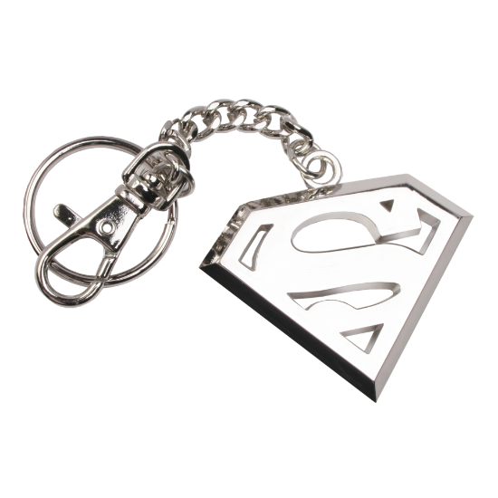 NOBLE COLLECTION DC - SUPERMAN C - J - SUPERMAN KEYCHAIN (GREY)