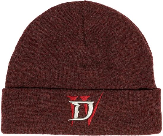 JINX DIABLO IV A NEW THREAT BEANIE DARK RED