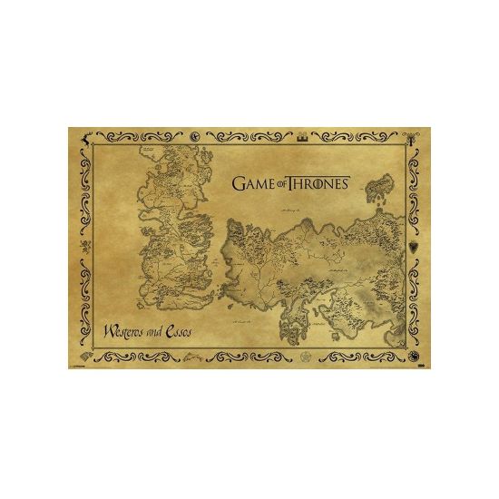 Pyramid GAME OF THRONES - ANTIQUE MAP MAXI plakat