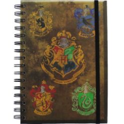 HARRY POTTER HOGWARST CREST & FOUR HOUSES A5 BELEŽNICA PYRAMID