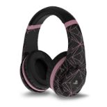 4GAMERS PS4 STEREO GAMING HEADSET ROSE GOLD EDITION - ABSTRACT BLACK