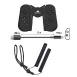 F&G SWITCH JOY-CON BLUETOOTH DUO PRO PACK - ČRNE BARVE