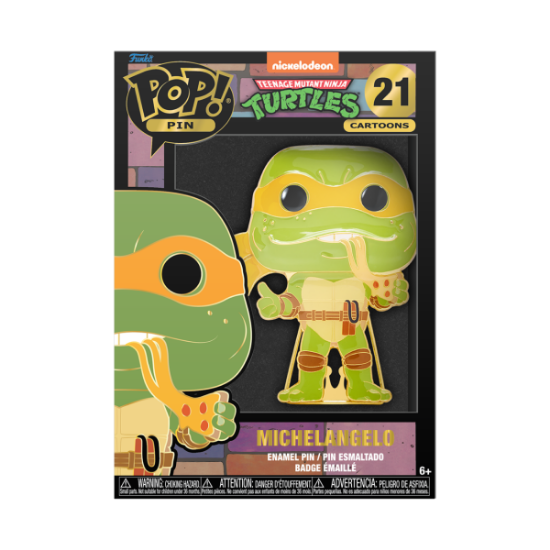 FUNKO POP PIN: TEENAGE MUTANT NINJA TURTLES - MICHELANGELO