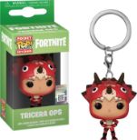 FUNKO POCKET POP KEYCHAIN Fortnite S2 tricera ops obesek