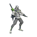 FUNKO ACTION FIGURE: OVERWATCH 2 - GENJI 3.75”