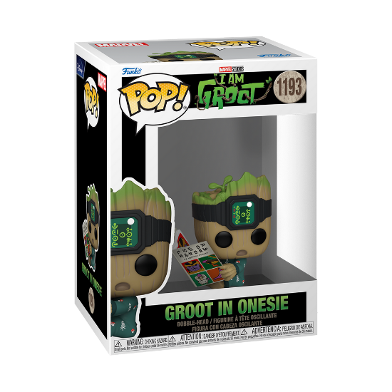 FUNKO POP MARVEL: I AM GROOT - GROOT IN ONESIE W/BOOK