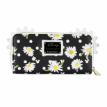 LOUNGEFLY DISNEY MINNIE MOUSE DAISIES ZIP AROUND DENARNICA