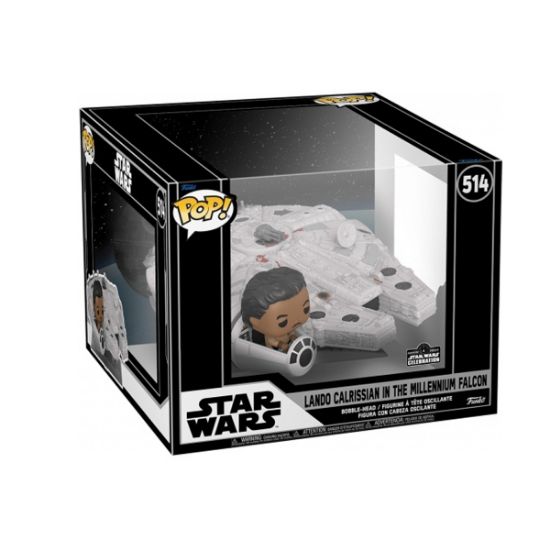 FUNKO POP RIDE SUPER DELUXE:  STAR WARS - LANDO IN MILLENIUM FALCON (EXCLUSIVE)