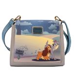 LOUNGEFLY DISNEY LADY AND THE TRAMP WET CEMENT CROSS BODY TORBA