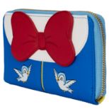 LOUNGEFLY DISNEY SNOW WHITE COSPLAY BOW ZIP AROUND DENARNICA