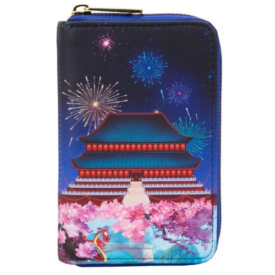 LOUNGEFLY DISNEY MULAN CASTLE ZIP AROUND DENARNICA