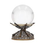 NEMESIS NOW HARRY POTTER WAND CRYSTAL BALL & HOLDER 16CM 