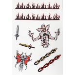 PYRAMID STRANGER THINGS 4 (UPSIDE DOWN BATTLE) TECH STICKERS NALEPKE