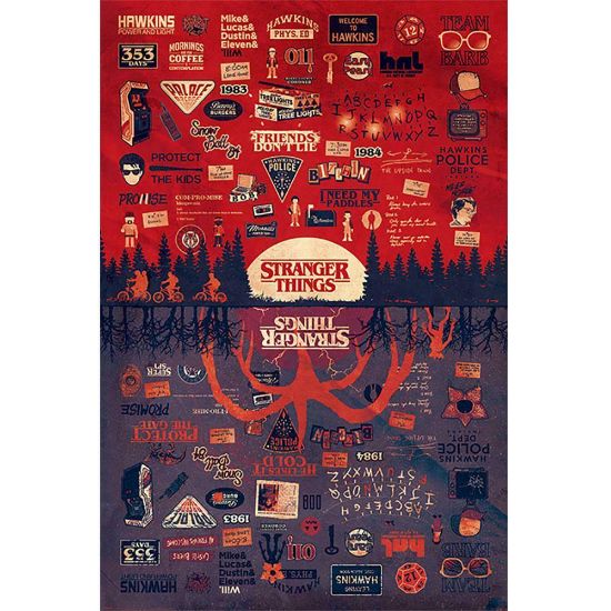 Pyramid STRANGER THINGS (THE UPSIDE DOWN) MAXI plakat