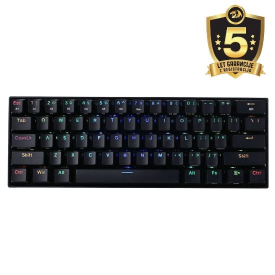 REDRAGON DRACONIC K530RGB PRO BT/ŽIČNA MEHANSKA TIPKOVNICA, RJAVA STIKALA