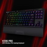 REDRAGON VISHNU PRO K596RGB-PRO WIRED & 2.4G & BT RED SWITCH TIPKOVNICA