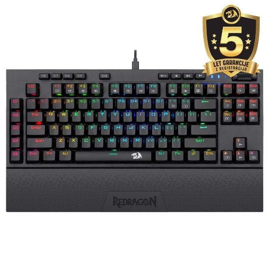 REDRAGON VISHNU K596RGB GAMING TIPKOVNICA, RDEČA STIKALA