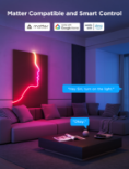 GOVEE NEON ROPE svetlobni trak 2 - 4 m bele barve