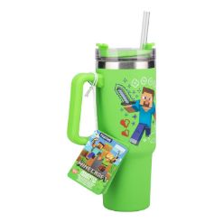 PALADONE Minecraft green 900mL potovalna skodelica