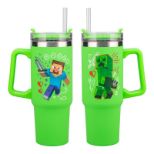 PALADONE Minecraft green 900mL potovalna skodelica