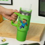 PALADONE Minecraft green 900mL potovalna skodelica